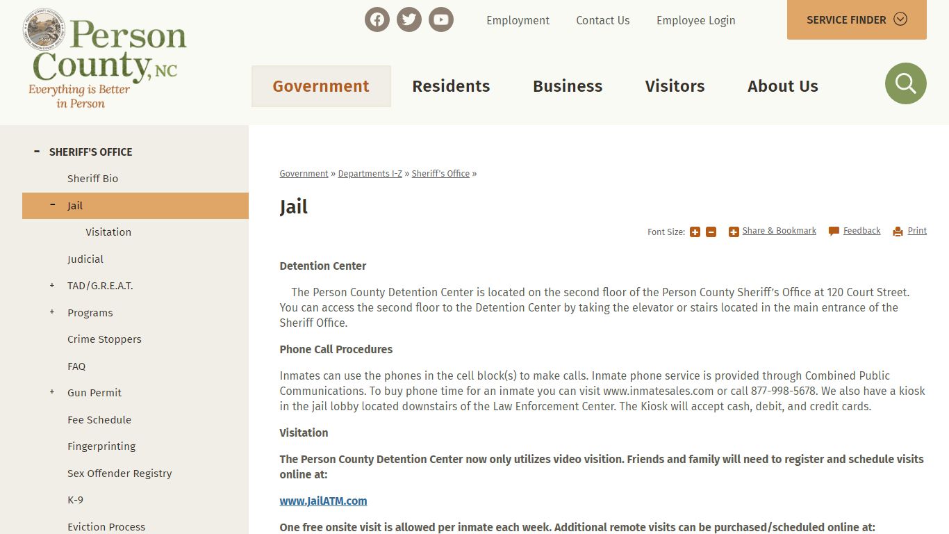 Jail | Person County, NC